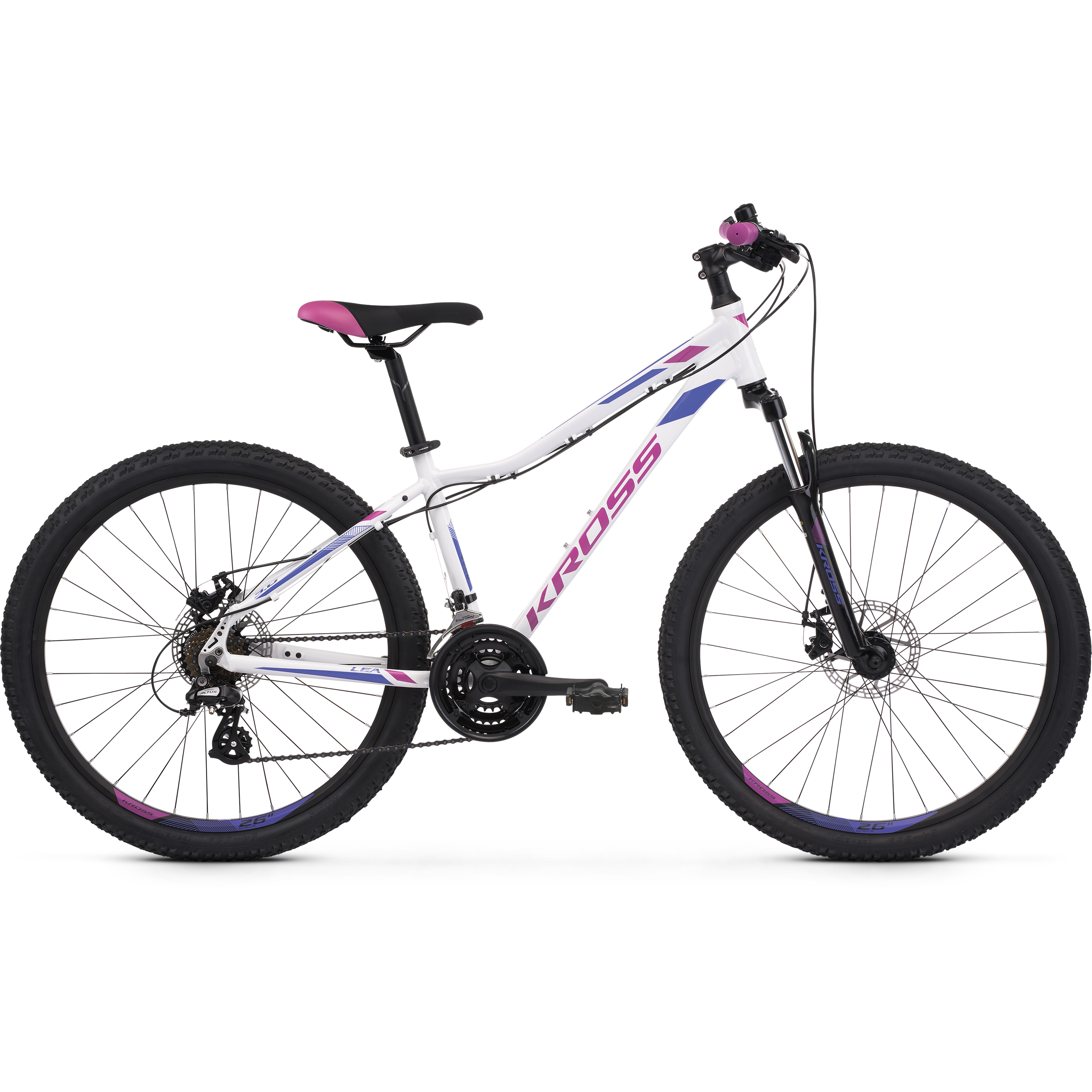Kross Lea Mountain Bike White/Violet/Green