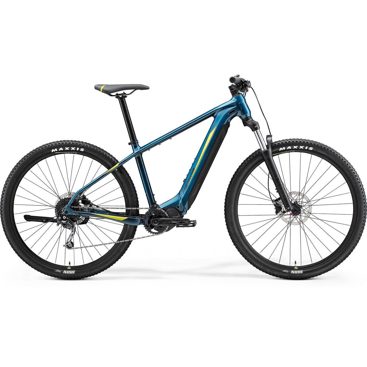 Merida eBig Nine 400 Electric Mountain Bike Teal Blue/Lime – 99 Bikes