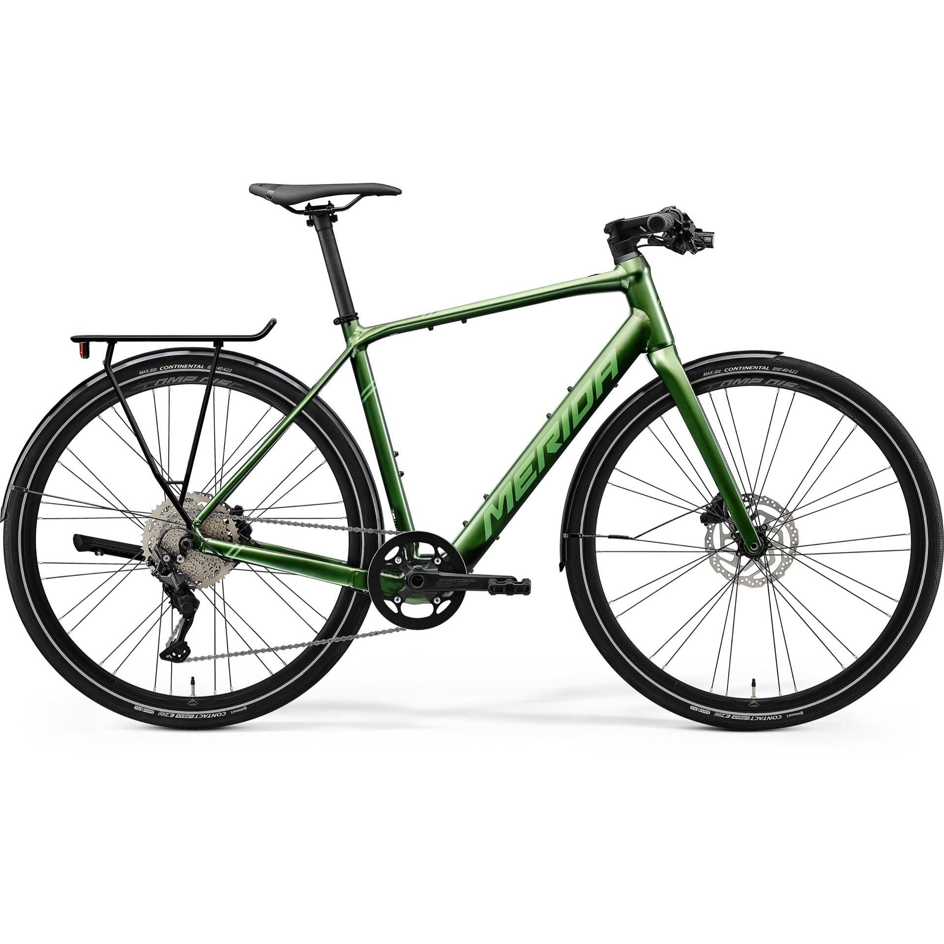 Merida eSpeeder 400 EQ Electric Flat Bar Road Bike Silk Fog Green