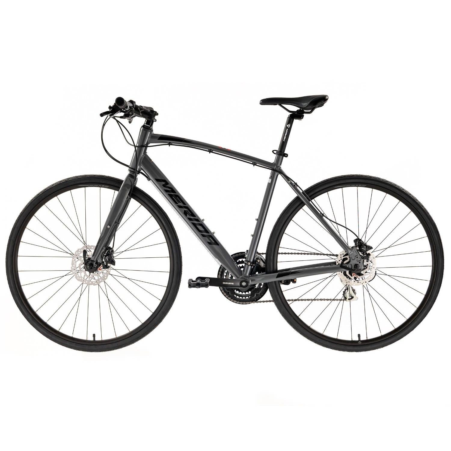 Merida Speeder 20 Flat Bar Road Bike Anthracite Black