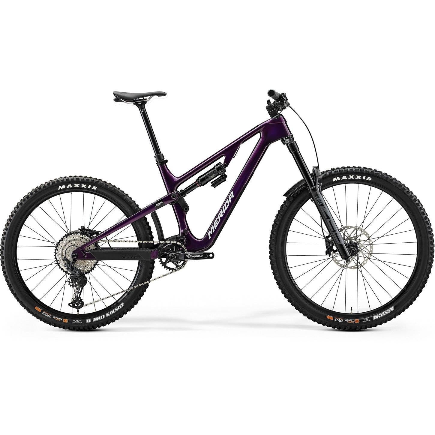 Merida One-Sixty 6000 Dual Suspension Mountain Bike Purple Silver