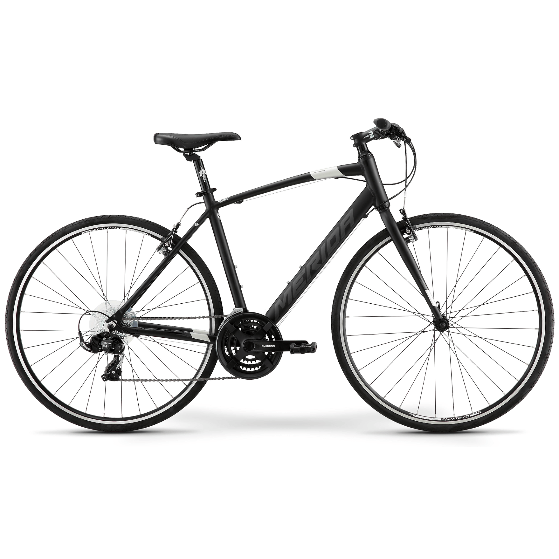 Merida Speeder 10 V Flat Bar Road Bike Matt Black/Silver – 99 Bikes