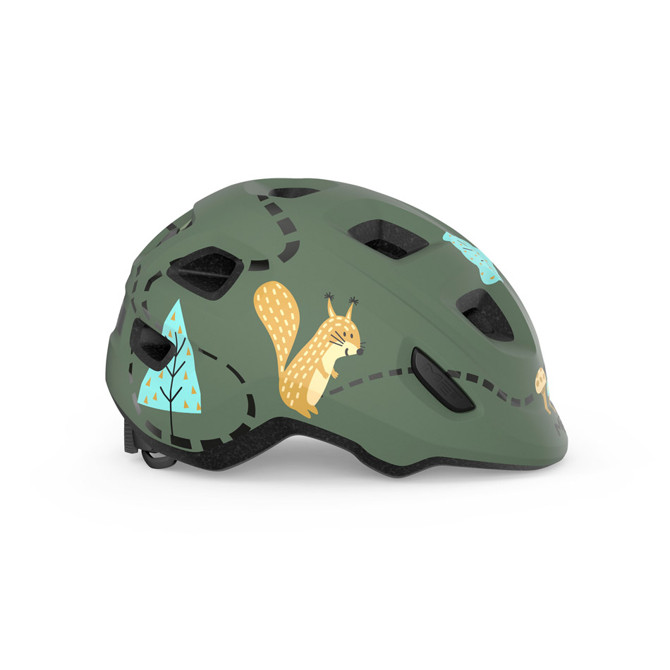 MET Hooray Kids Helmet Green Forest