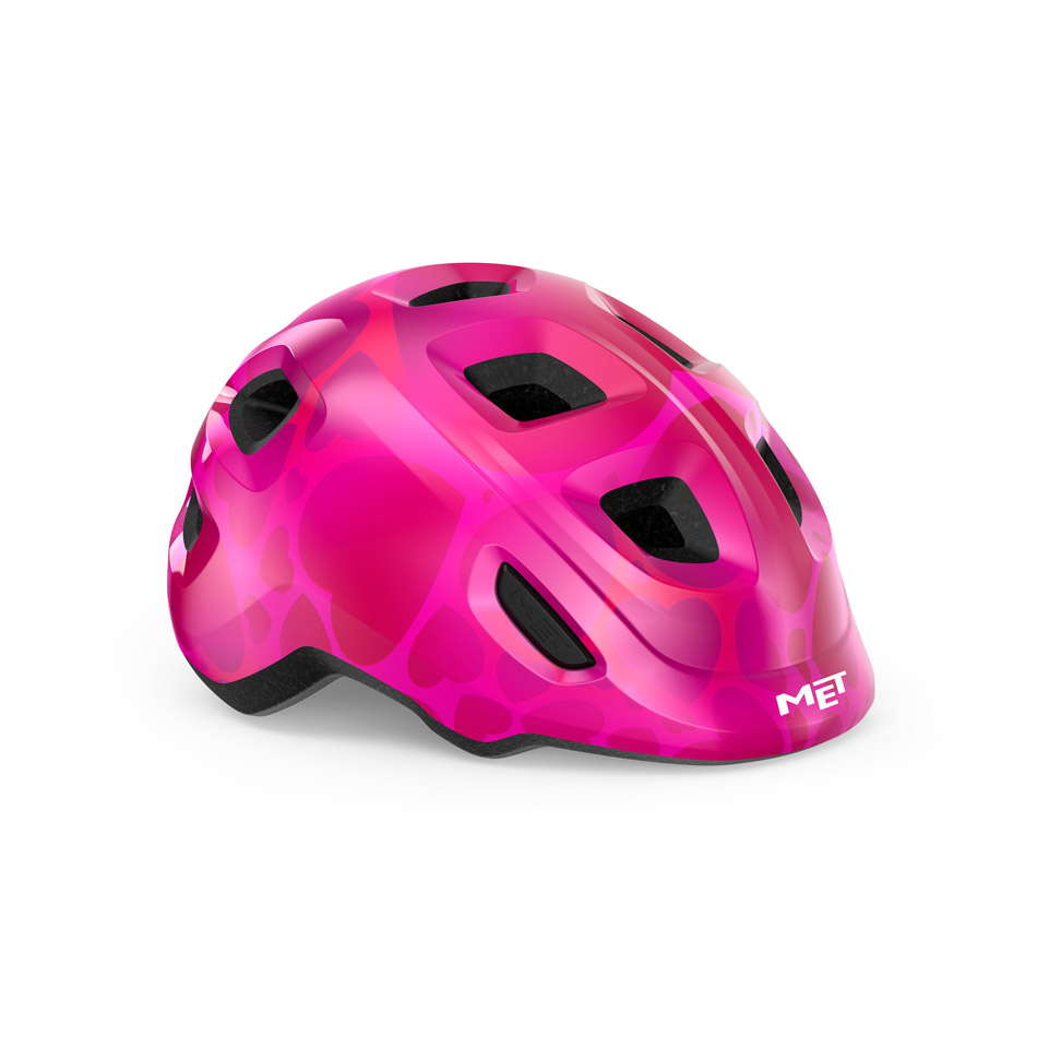 MET Hooray Kids Helmet Pink Hearts
