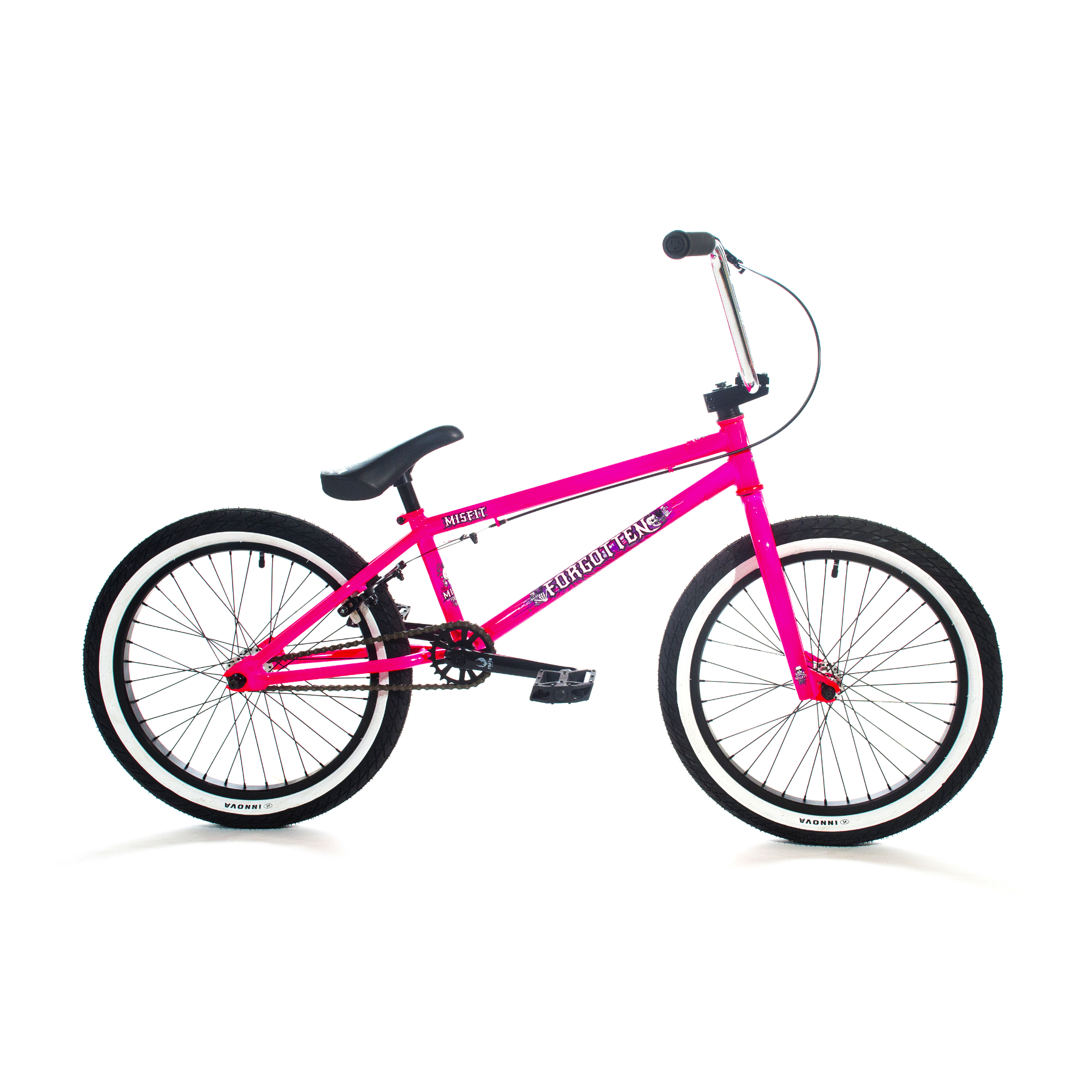 Forgotten Misfit BMX Bike 19.8 Inch TT Gloss Neon Pink – 99 Bikes