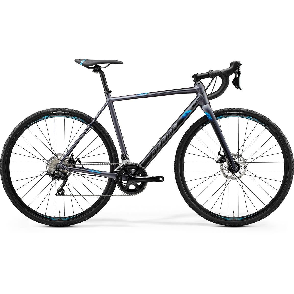 Merida Mission CX 400 Cyclocross Bike Matt Silver/Blue (2020)