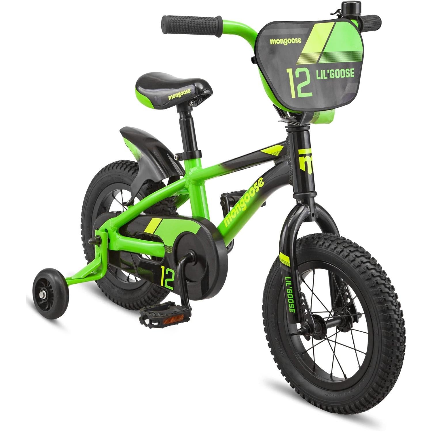 Mongoose LilGoose 12'' Kids Bike Green/Black
