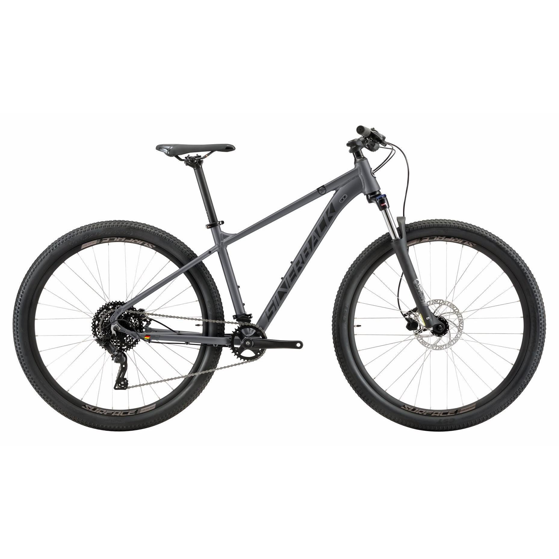 Silverback Splash Elite 29'' Hardtail Mountain Bike Grey Black