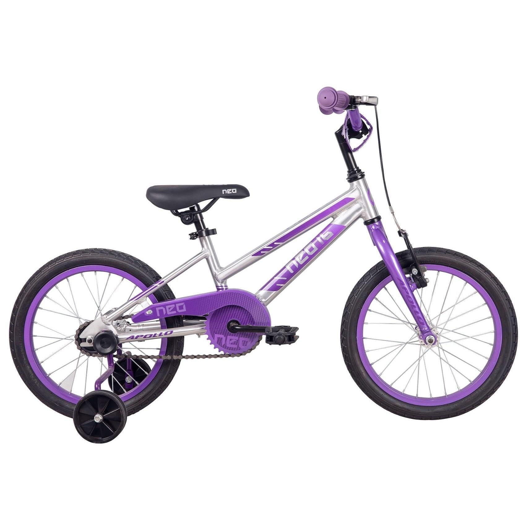 Neo+ Kids Bike 16'' Brushed Alloy Lavender/Purple Fade – 99 Bikes