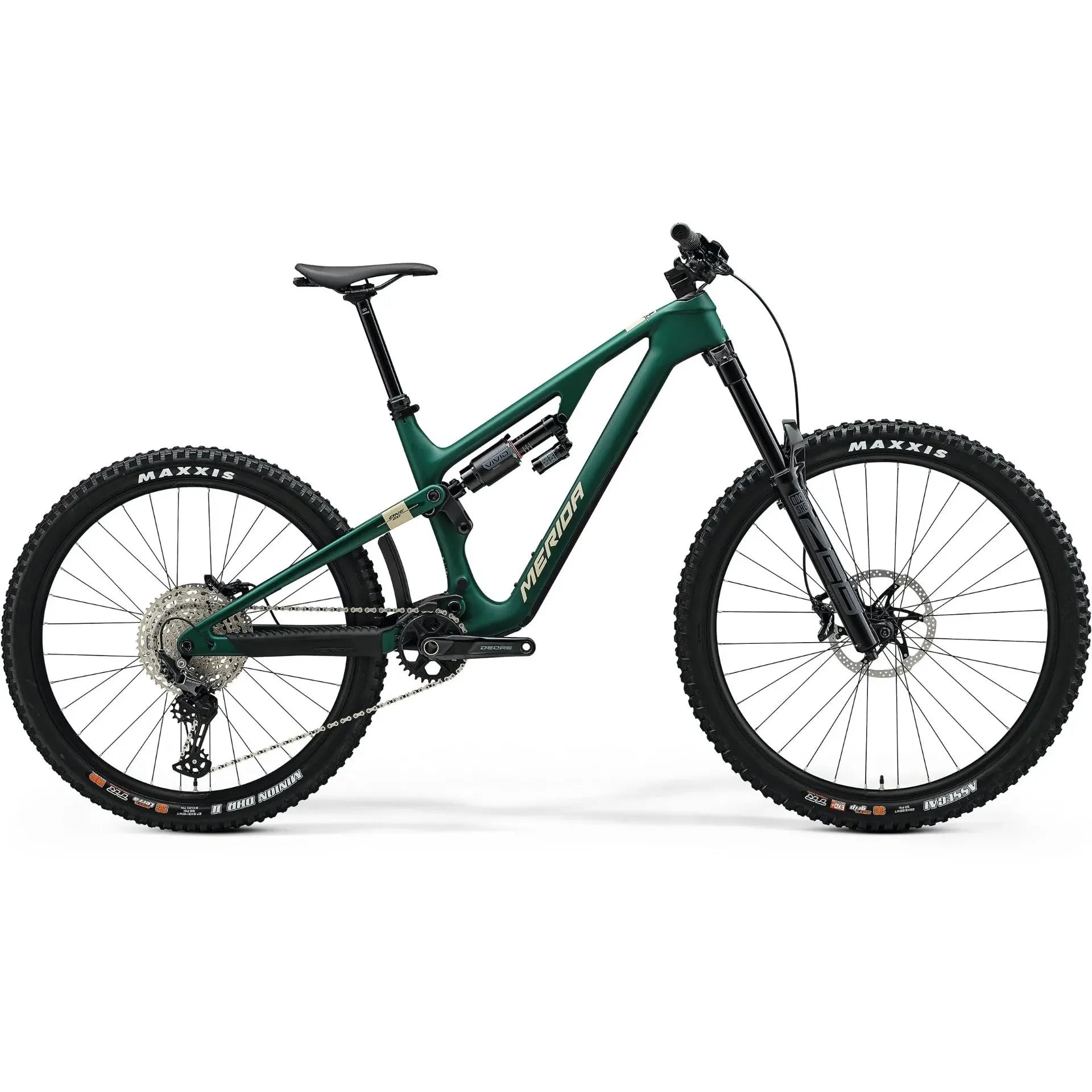 Merida One-Sixty 6000 Enduro Bike Deep Forest Green/Brown – 99 Bikes