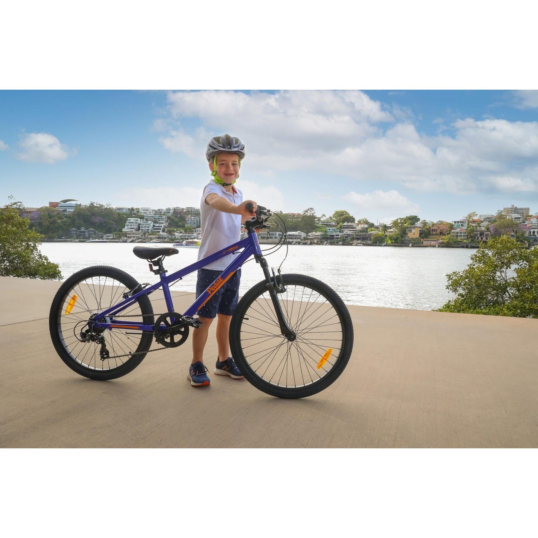 Pedal Crush Kids Bike Blue/Orange
