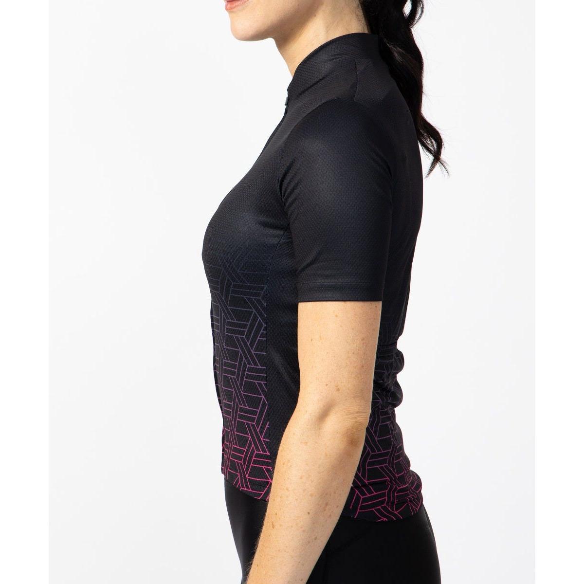 Pedal Womens Short Sleeve Jersey Black Pink