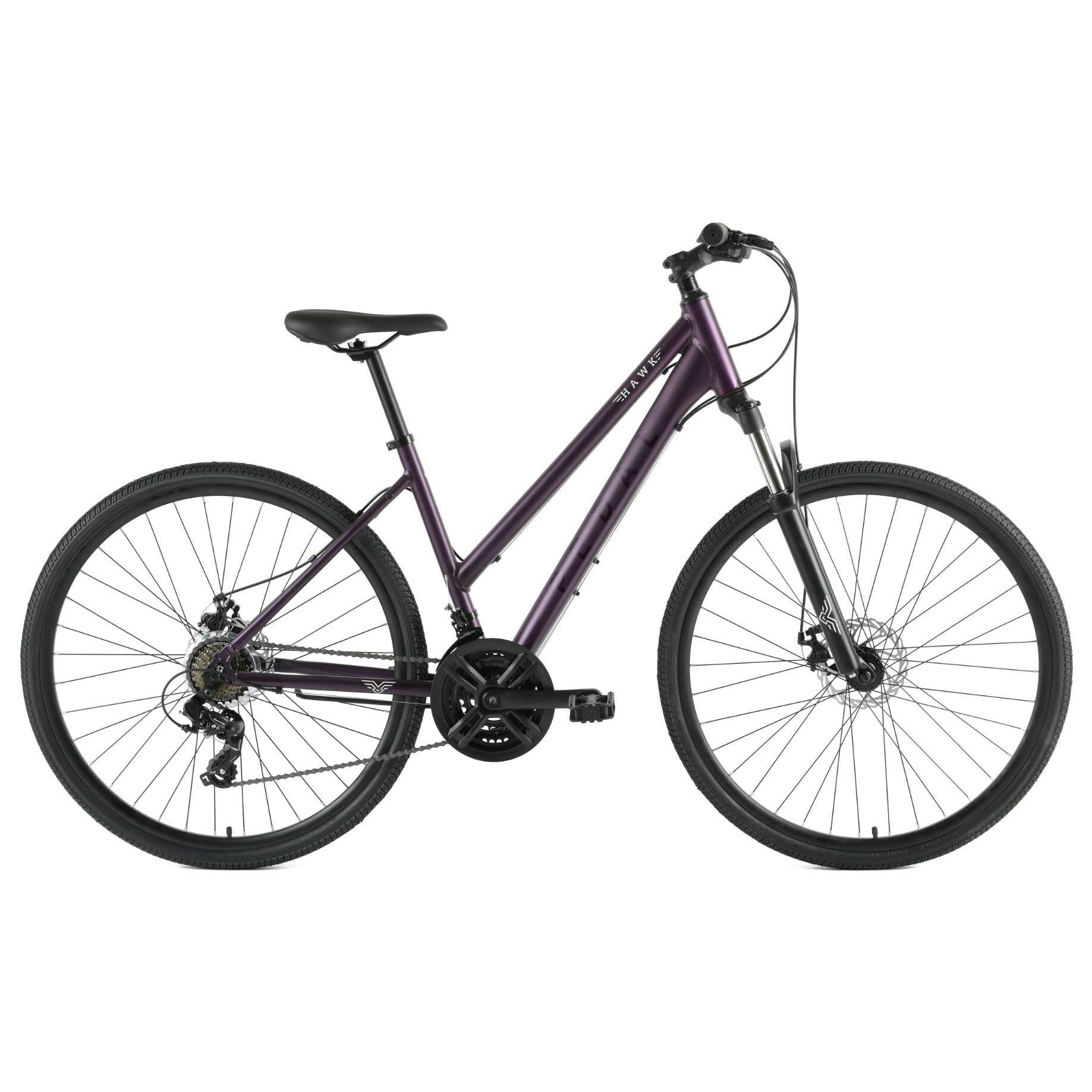 Pedal Hawk Trapeze Hybrid Bike Purple – 99 Bikes