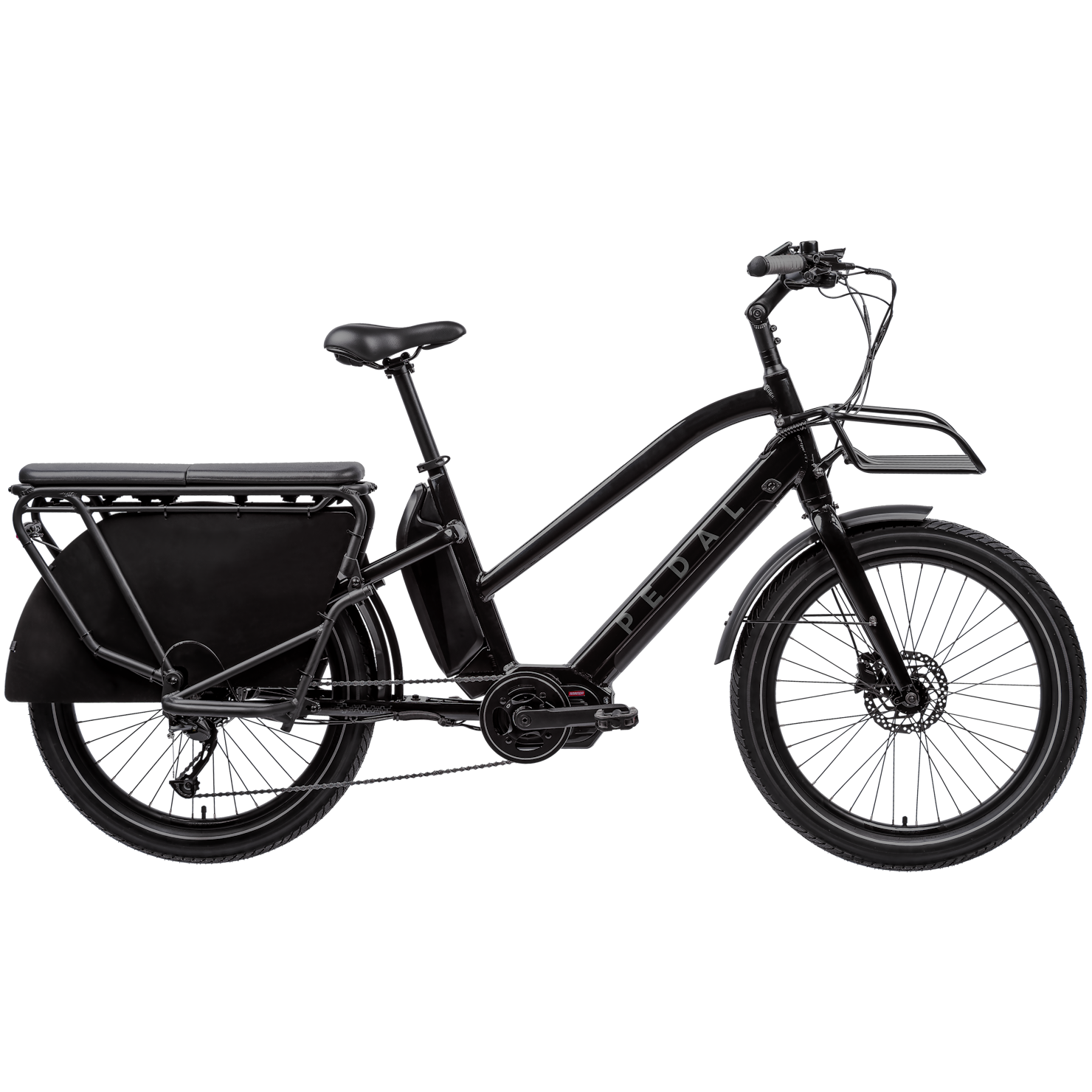 Pedal Packer Electric Cargo Bike Black – 99 Bikes