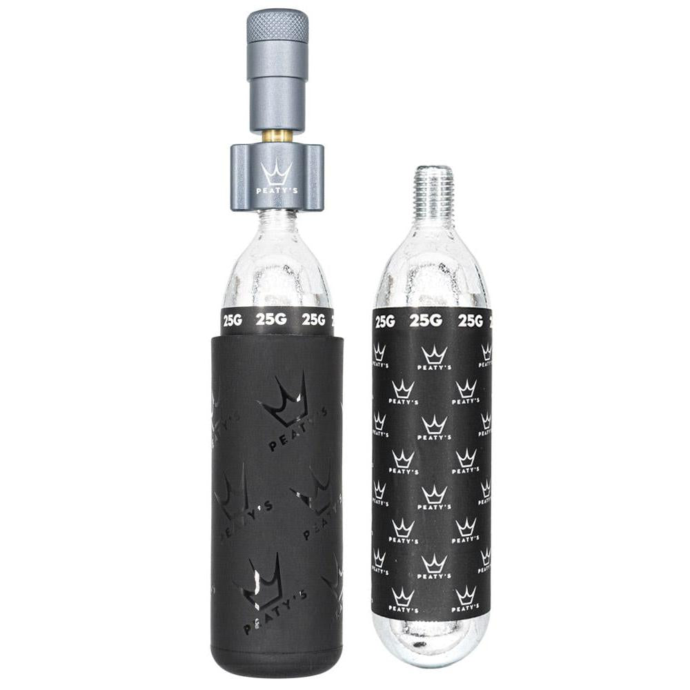 Peaty's Holeshot CO2 Tyre Inflator Kit MTB 25g Slate