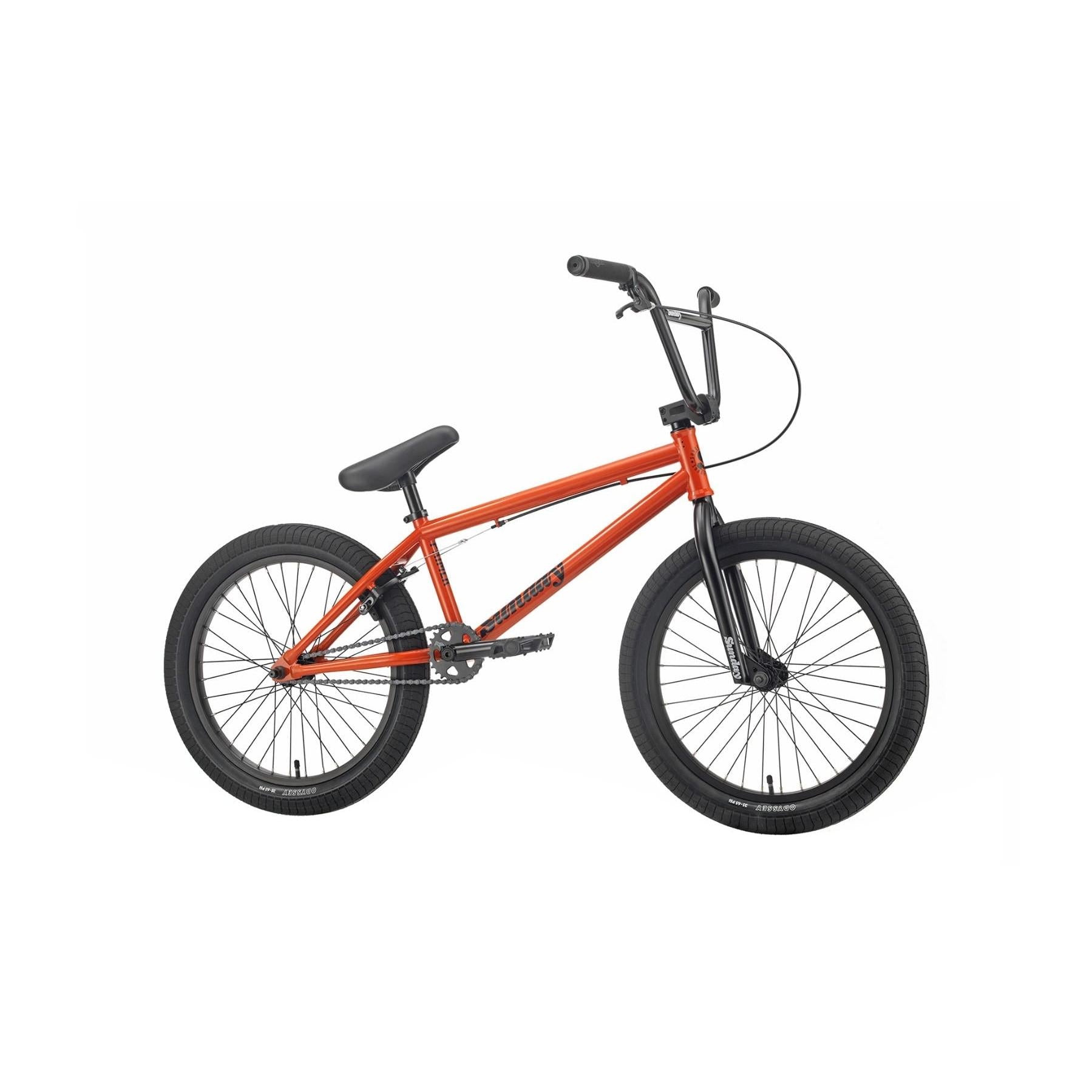 Orange Bmx Pros Sunday Primer BMX Bike 20 TT Inch Blood Orange