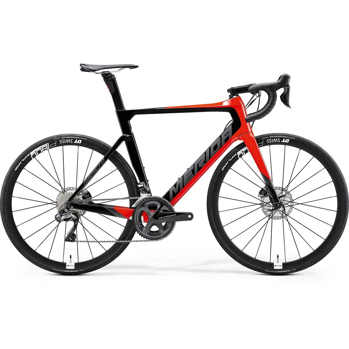 Merida Reacto Disc 7000 E Road Bike Glossy Red/Black (2020) – 99 Bikes