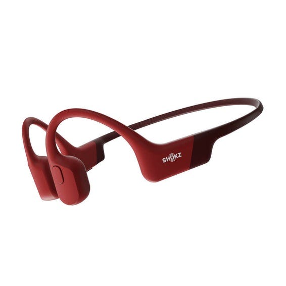 Shokz OpenRun Wireless Headphones Red