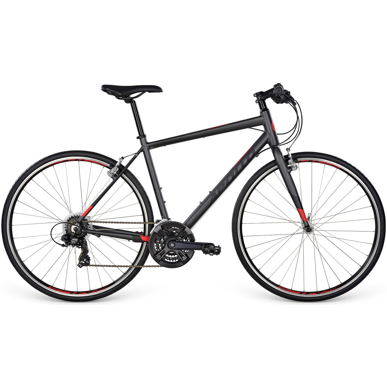 Apollo Exceed 10 Flat Bar Road Bike Charcoal (2017)