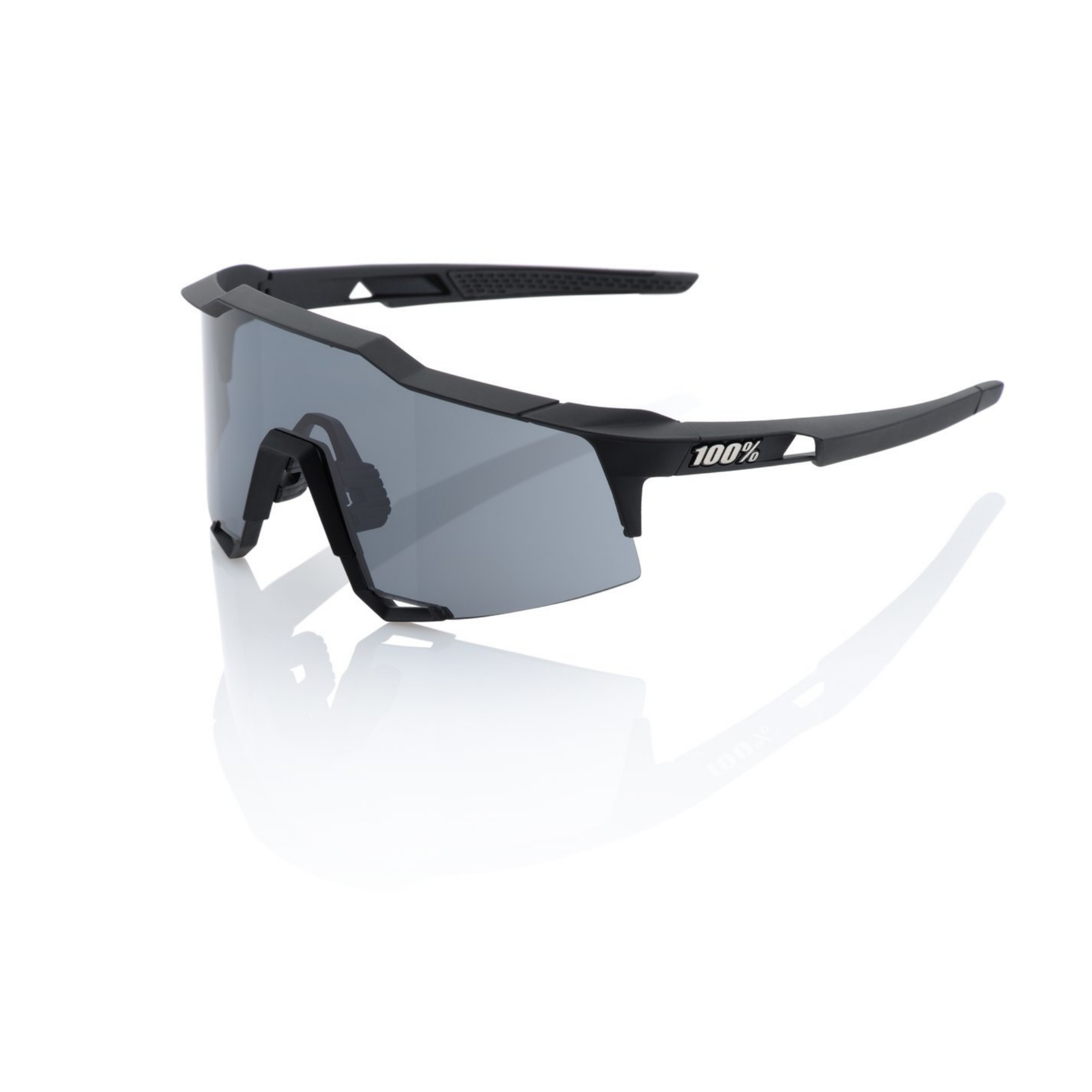 100% Speedcraft Soft Tact Sunglasses Black with Smoke Lens – 99 Bikes