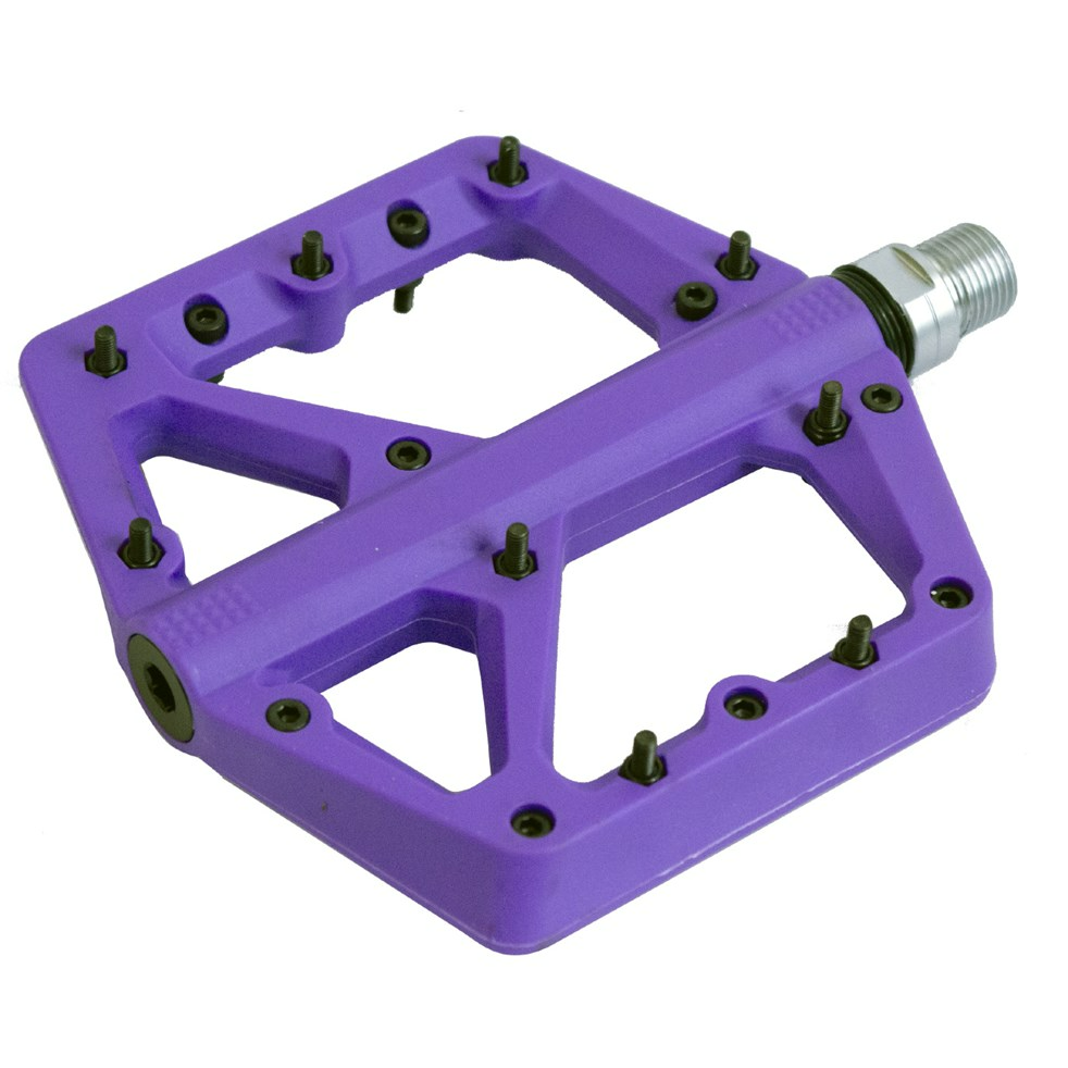 Azur Husky Flat Pedals Purple – 99 Bikes