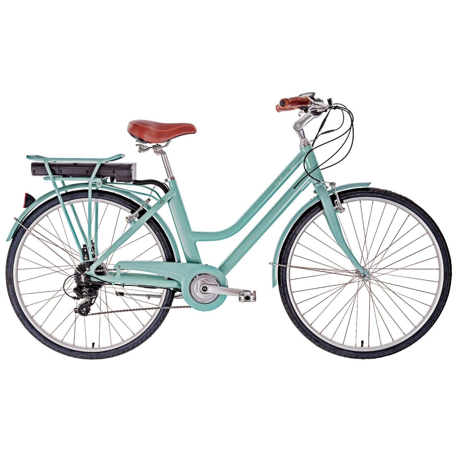 Pedal Uptown ELC Electric Vintage Cruiser Bike Sage
