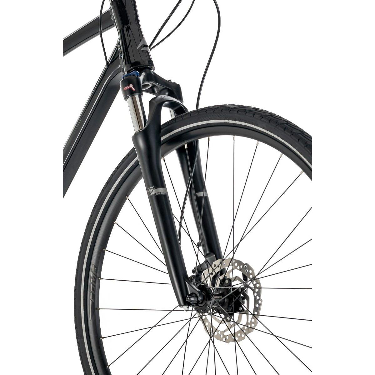 Merida Crossway 100 Hybrid Bike Black/Silver