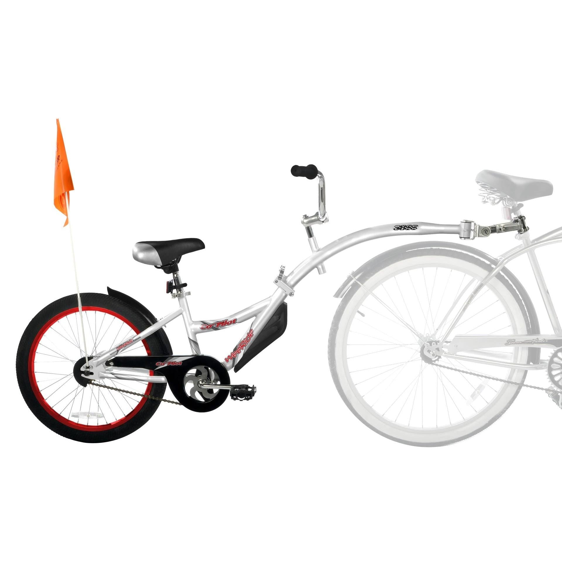 Weeride Co Pilot Tag Along Silver Trailer