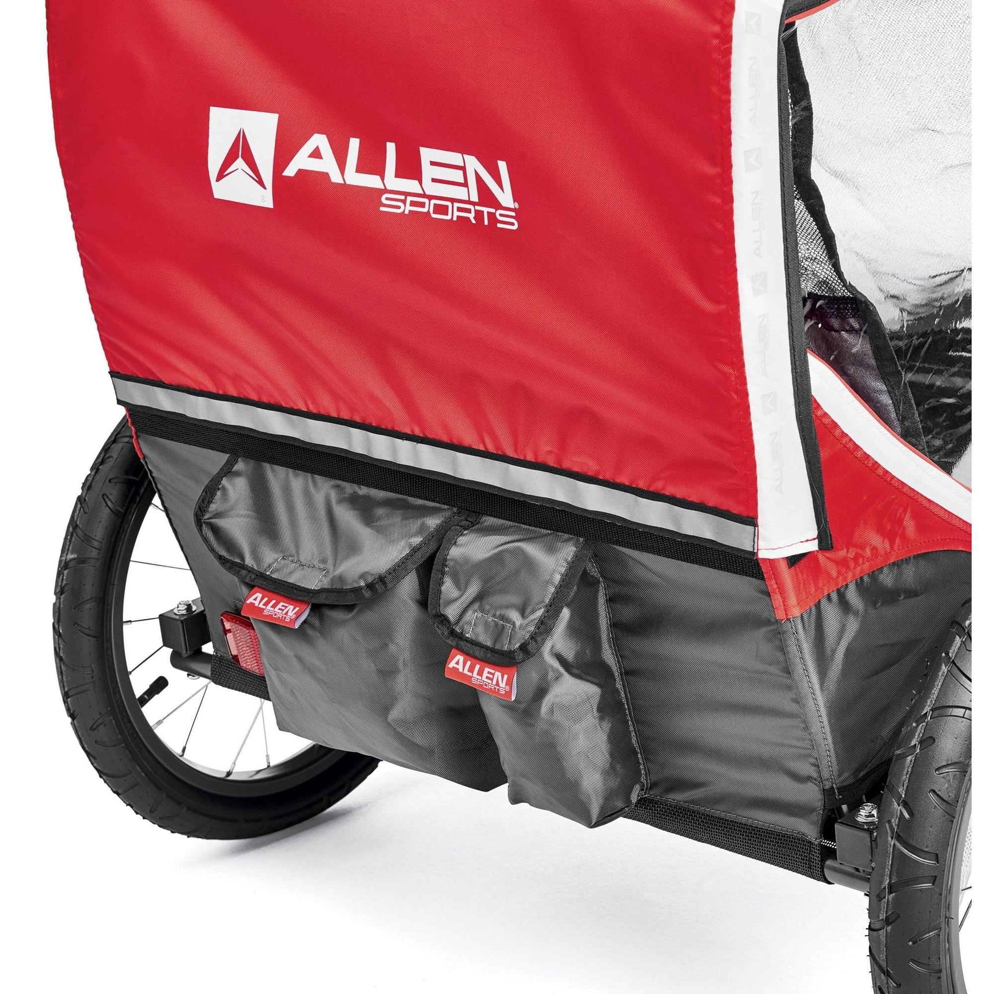 Allen Deluxe 2 Child Trailer Red