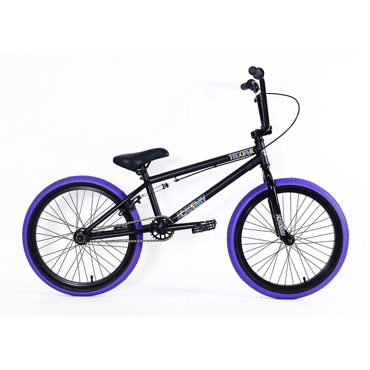 Academy Trooper 19.5 Inch BMX Bike Matte Black/Purple (2018) – 99