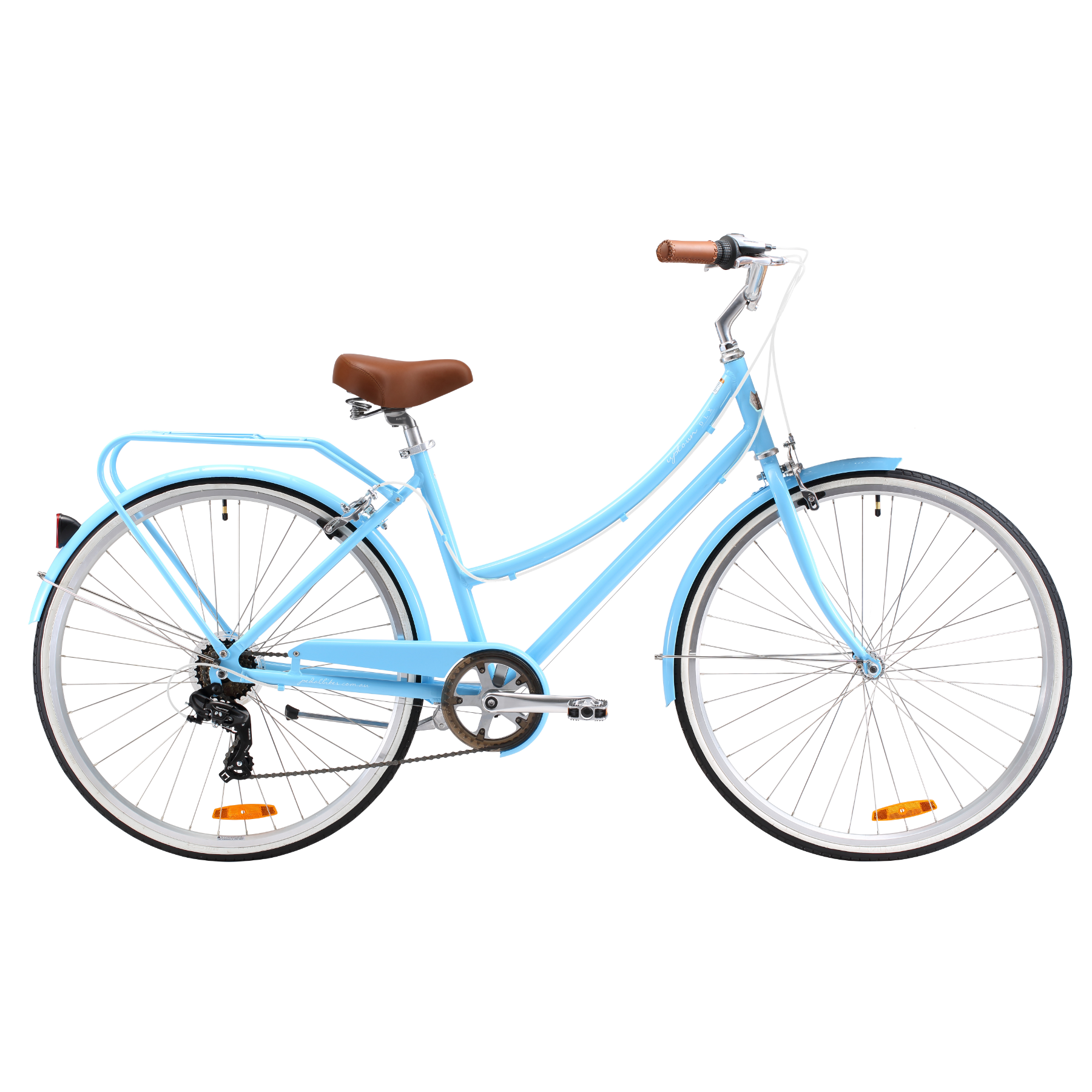 Pedal Uptown DLX Vintage Cruiser Bike Light Blue – 99 Bikes