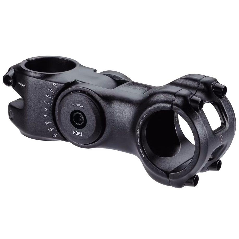 BBB HighSix OS Adjustable Stem 35 x 110mm +/- 40 Rise Black