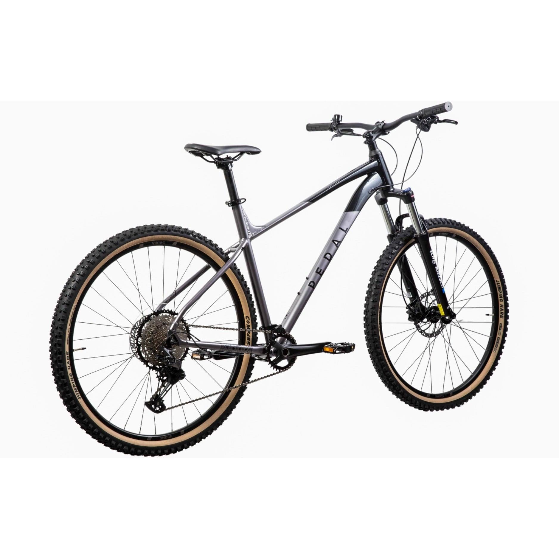 Pedal Viking 2 Hardtail Mountain Bike Black/Silver