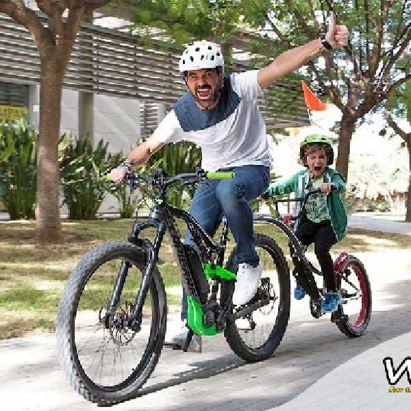 Weeride Tag Along Co Pilot Green