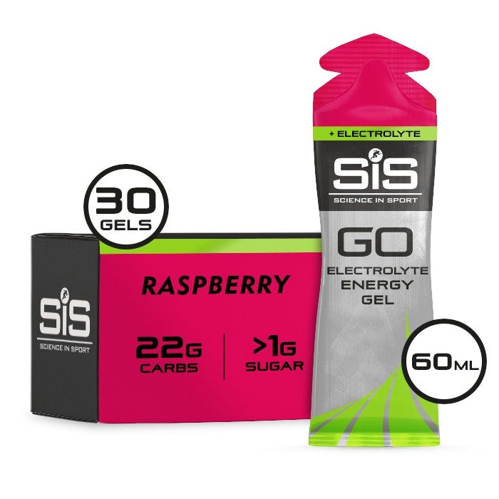 SIS Go Energy Plus Electrolyte Gel Raspberry 60ml Sachet