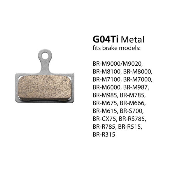 Shimano BR-M9000 G04Ti Brake Pad Metal