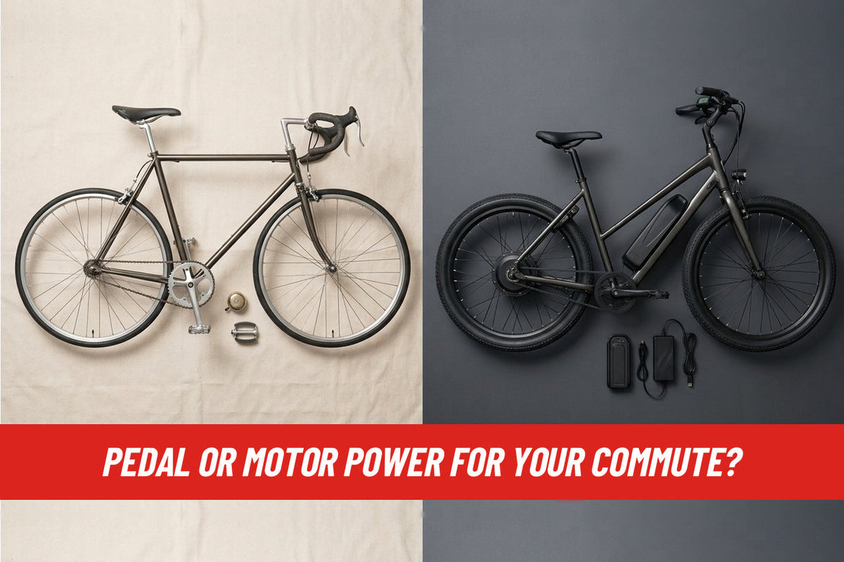 E-Bike vs. Regular Bike: Pedal or Motor Power for Your Commute?