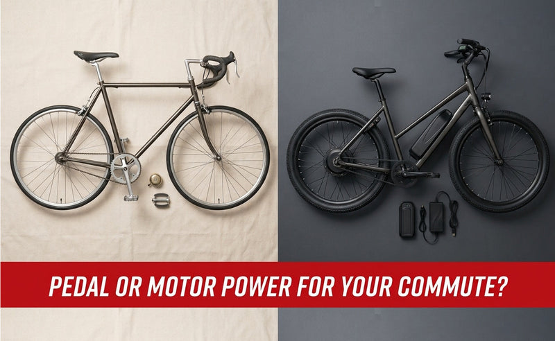 E-Bike vs. Regular Bike: Pedal or Motor Power for Your Commute?