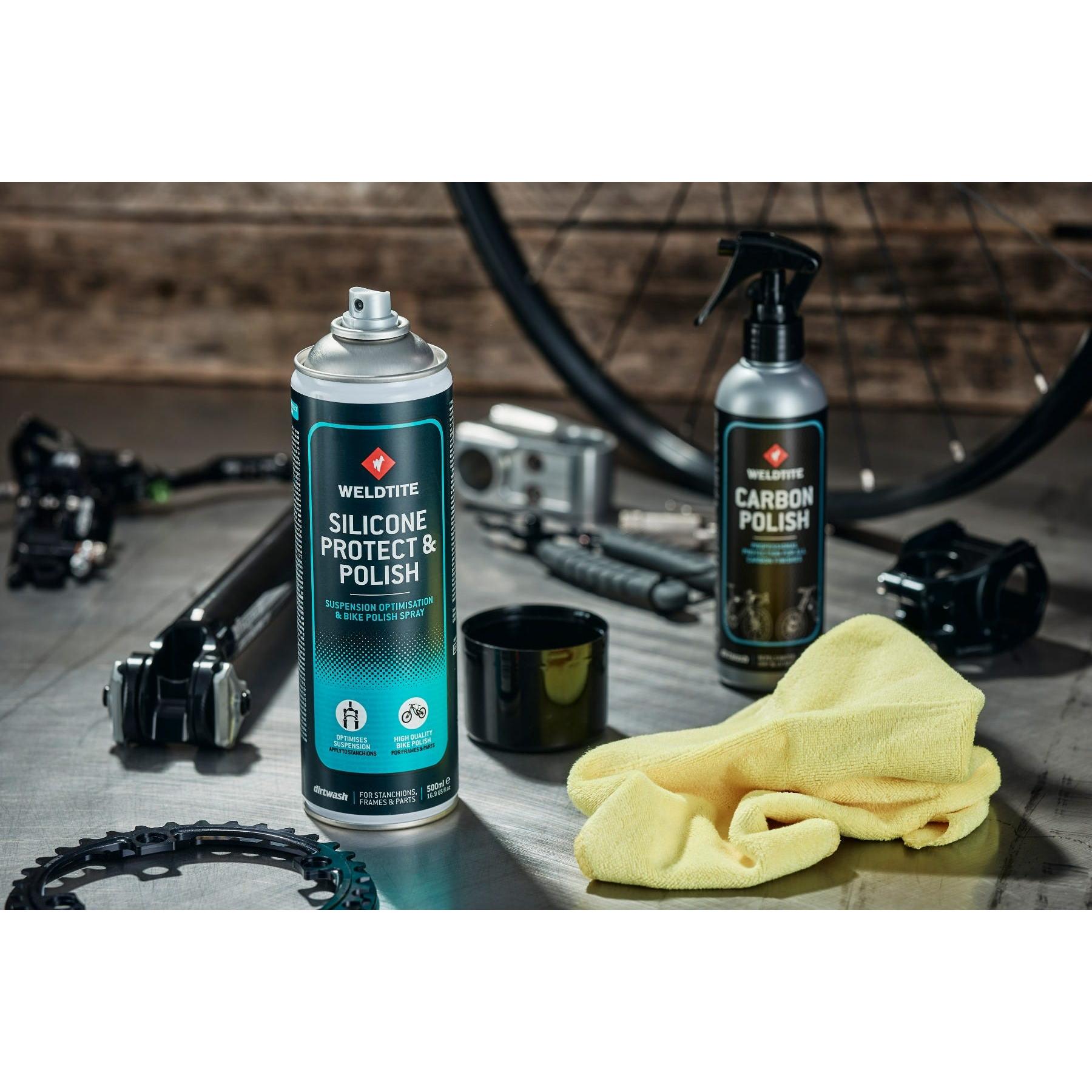 Weldtite Silicone Protect & Bike Polish Spray 500ml