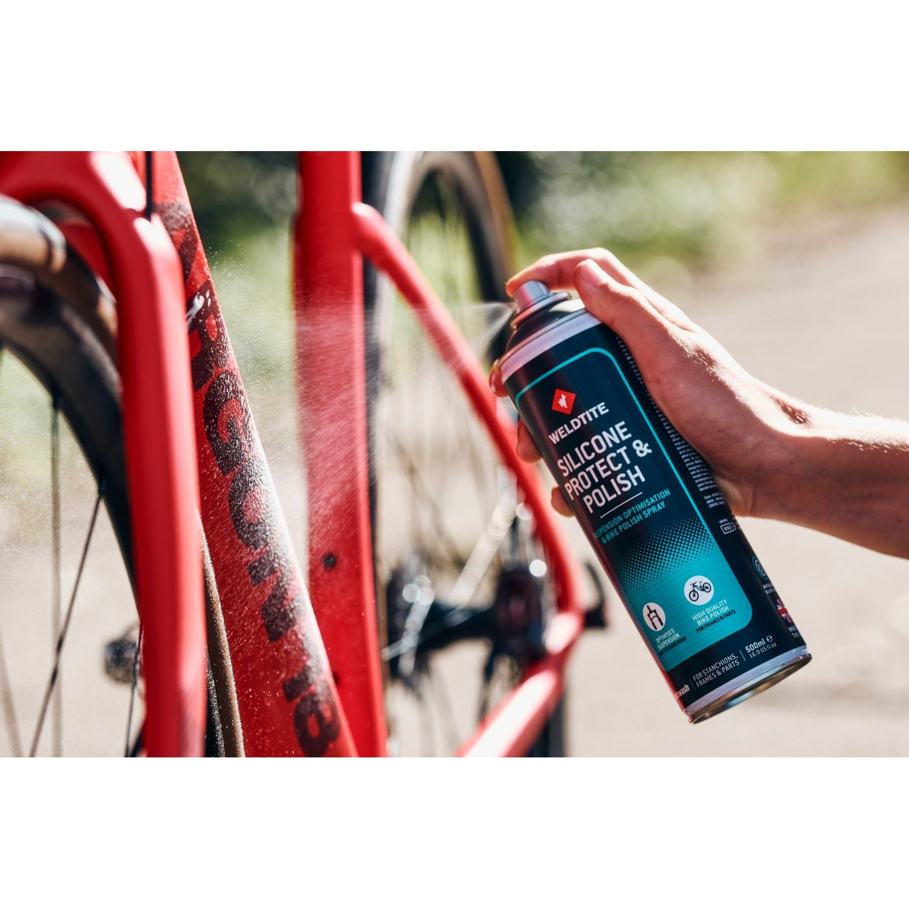 Weldtite Silicone Protect & Bike Polish Spray 500ml