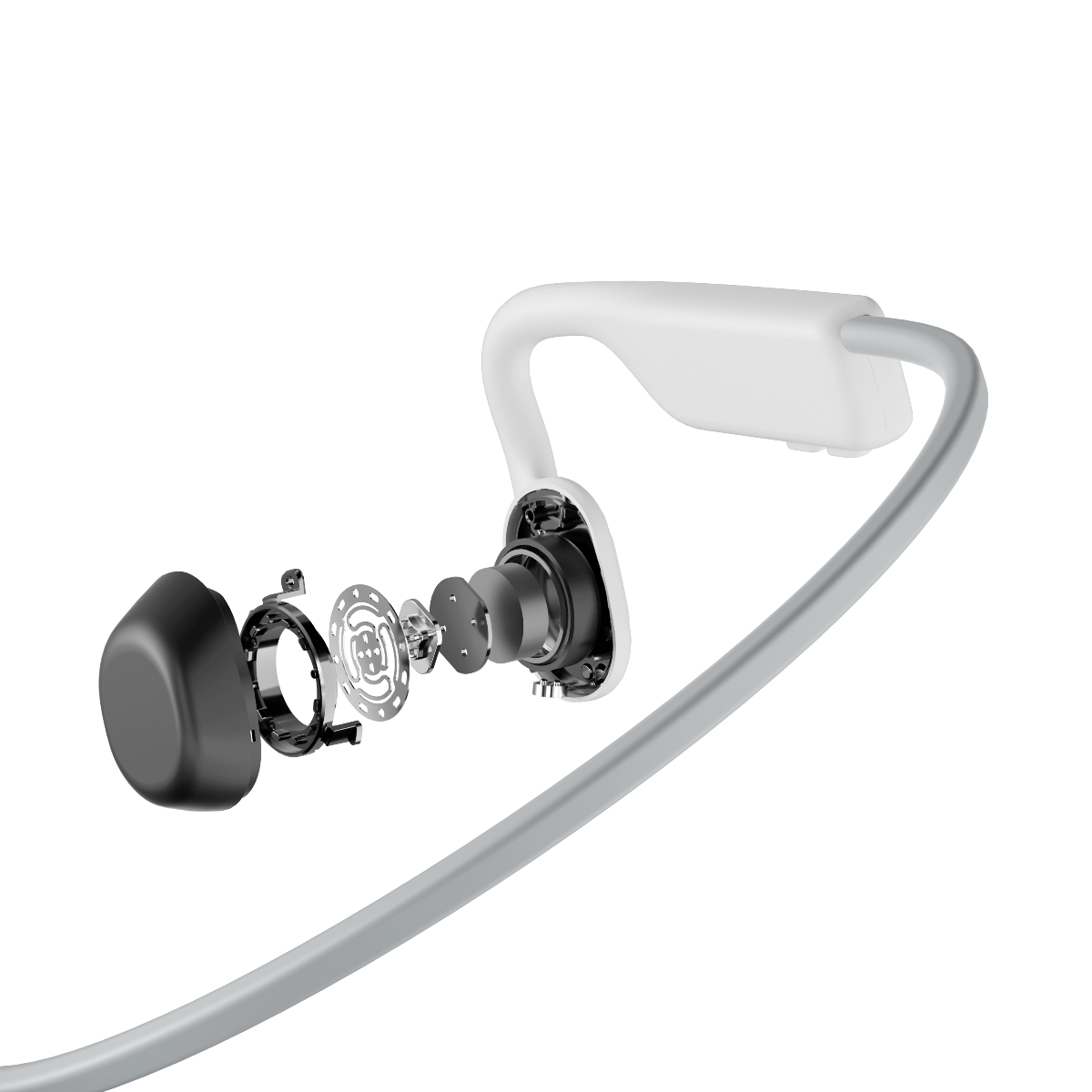 Aftershokz OpenMove Wireless Headphones Alpine White