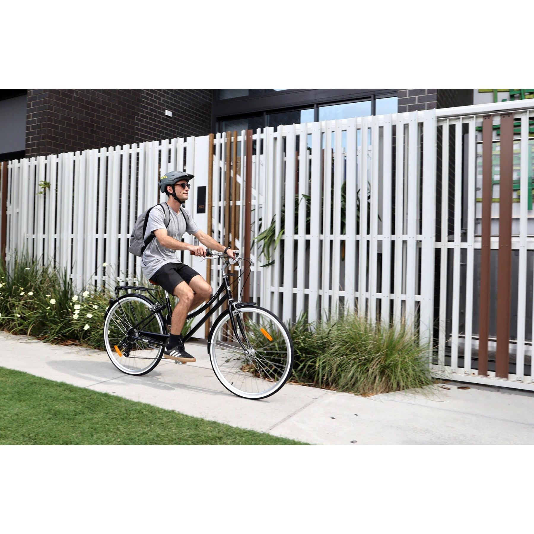 Pedal Uptown DLX Vintage Cruiser Bike Black