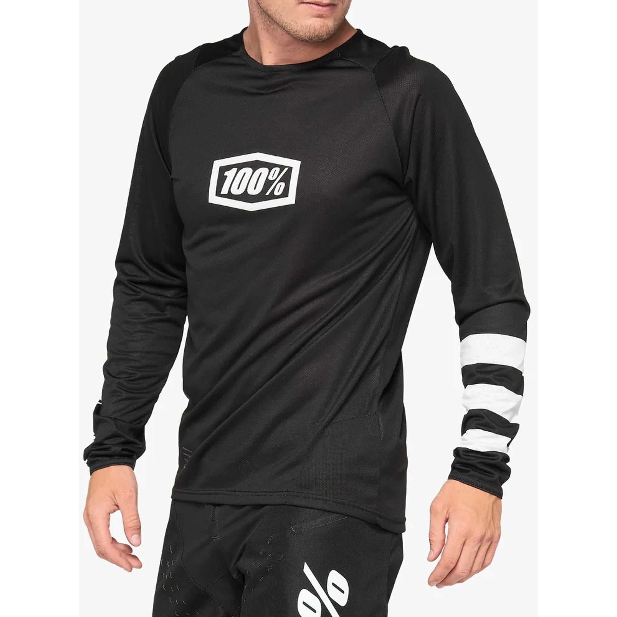 100% R-Core Jersey Black/White