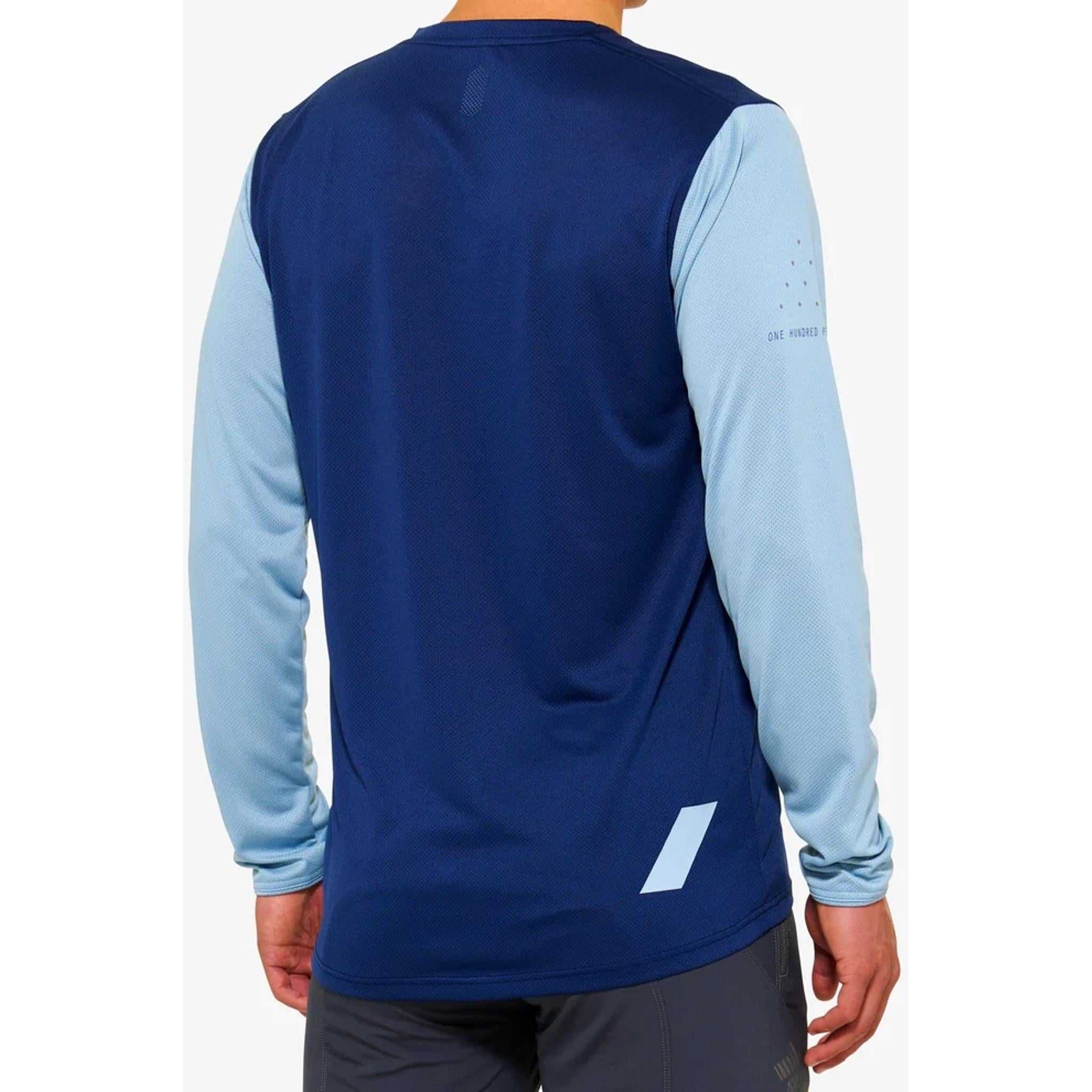 100% Ridecamp Long Sleeve Jersey Navy/Slate