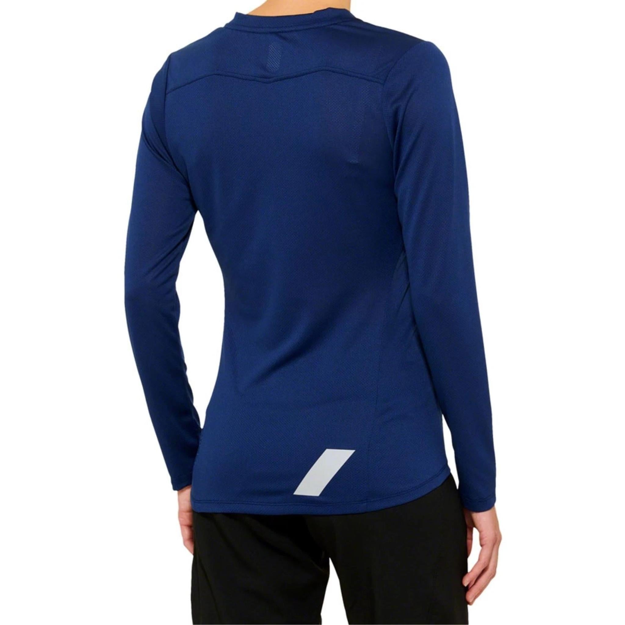 100% Ridecamp Women's Long Sleeve Jersey Navy