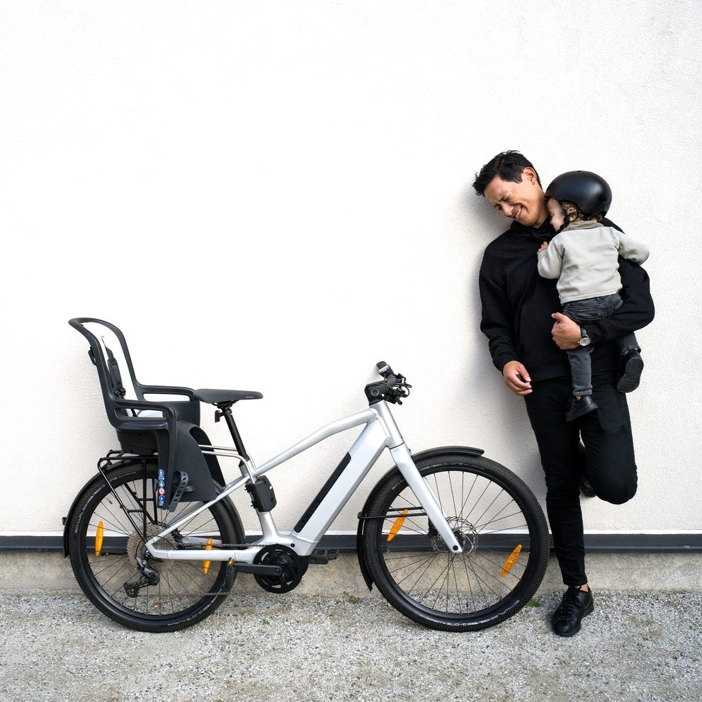 Thule RideAlong 2 Tiltable Child Bike Seat Light Grey