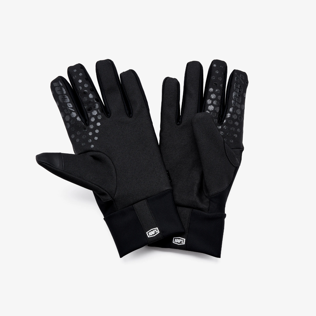 100% Hydromatic Waterproof Full Finger Gloves Black