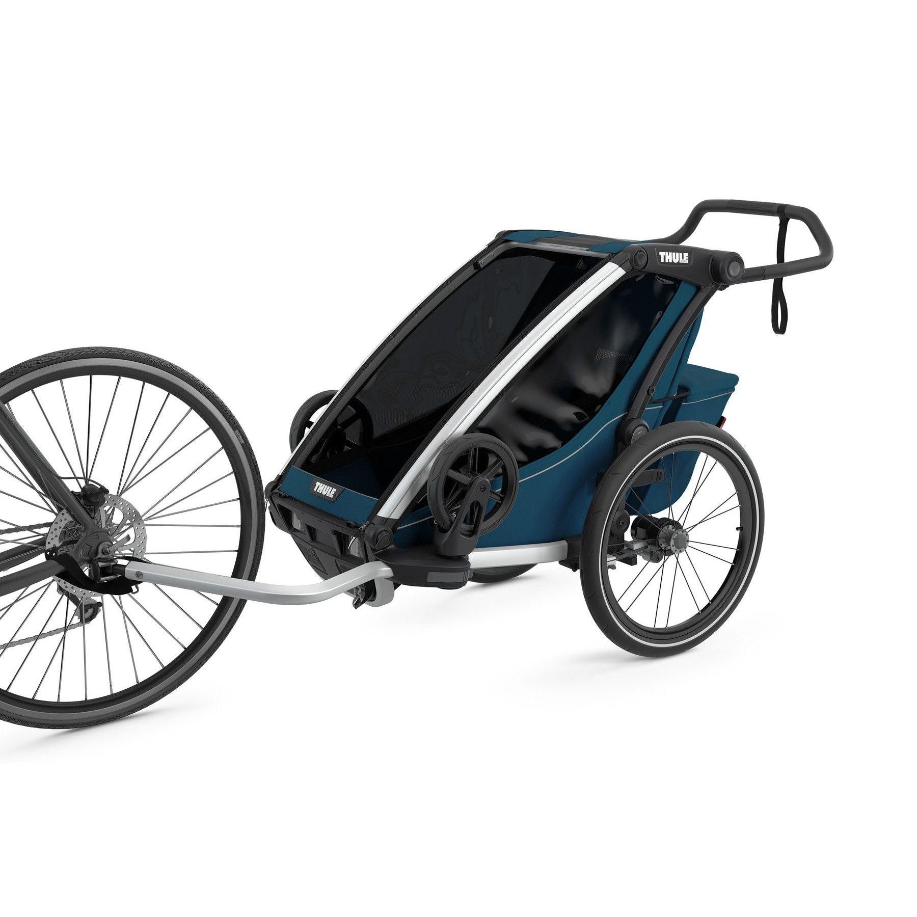 Thule Chariot Cross 1-Seat Child Trailer Aluminum/Majolica Blue