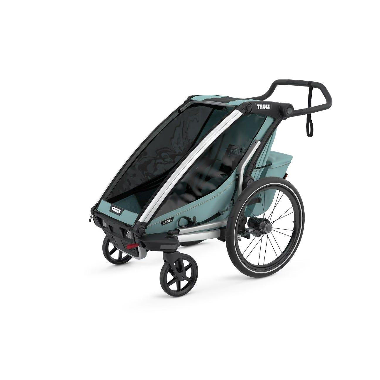 Thule Chariot Cross 1 Seat Child Trailer Aluminium/ Alaska