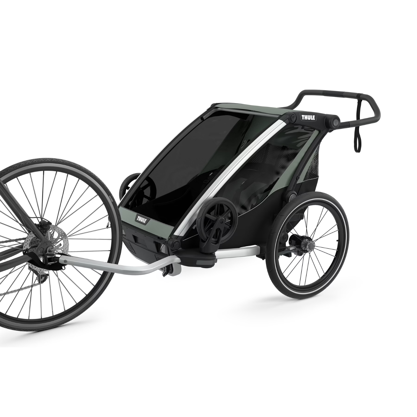 Thule Chariot 2 Lite 2 Child Trailer Agave Green